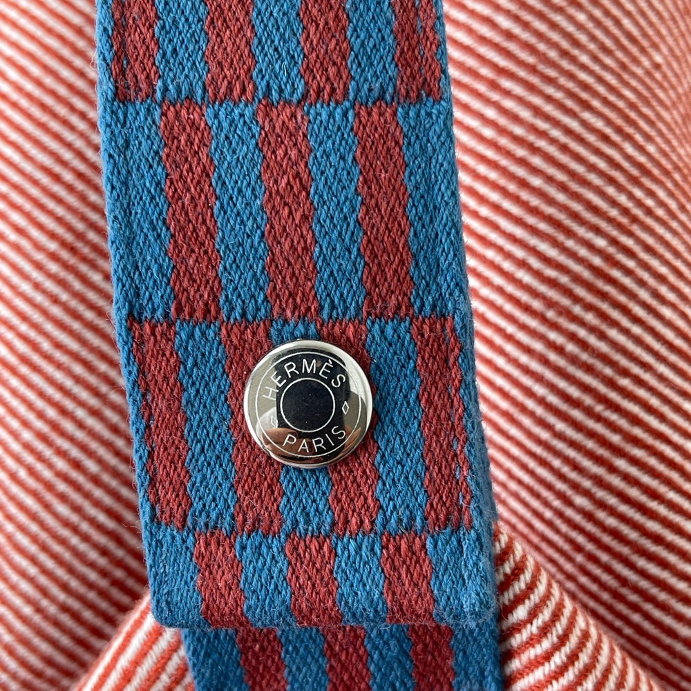 Hermes Red and Blue Mini Clutch Bag - Picture 10 of 14